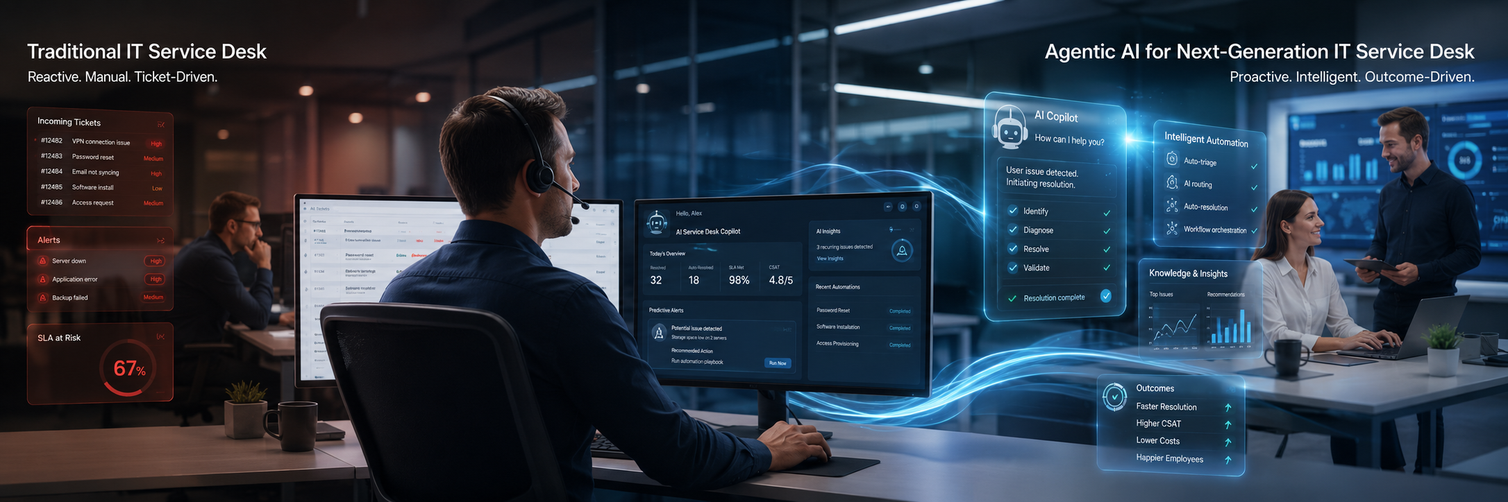 Agentic AI for Next-Generation IT Service Desk